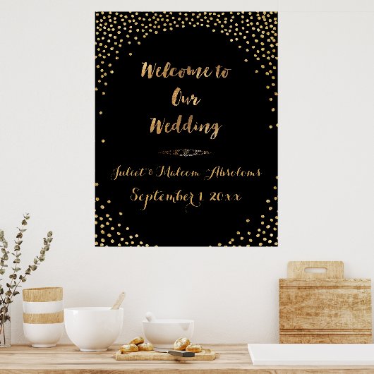 Poster PixDezines ébloui/faux or/spectres/réception do-it (Cuisine)