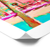 Poster PixDezines Hawaiian Beach/Rose/Turquoise (Coin)