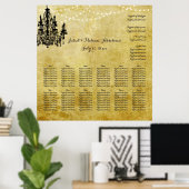 Poster PixDezines parchemin/lustres/plan de sièges (Bureau à domicile)