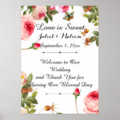 Poster PixDezines Roses Vintages / Réception (Devant)