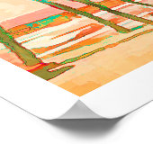 Poster PixDezines Sunset Hawaiian Beach/Coral/Turquoise (Coin)