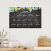 Poster PixDezines tableau+lanternes/plan de table (Cuisine)