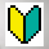 Poster Pixel 8 bits Wakaba / Mark Shoshinsha (Devant)