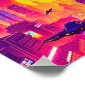 Poster Pixel Art Cyber City (Coin)