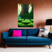 Pixel art, forêt verte cool | Art AI