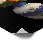 Poster Pixel Blooms 2 Autocollant  (Coin)