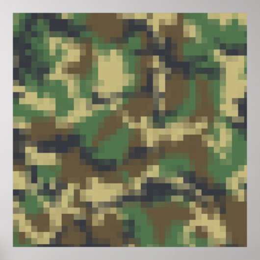 Poster Pixel Camouflage (Devant)