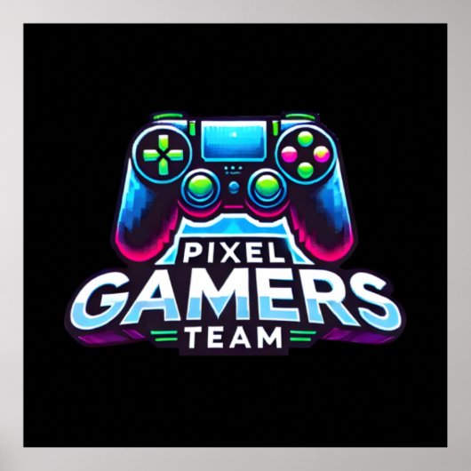 Poster Pixel Gamers Team - Next Gen Player (Devant)