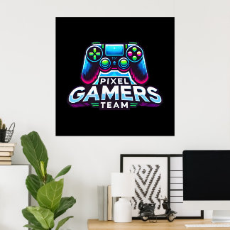 Poster Pixel Gamers Team - Next Gen Player