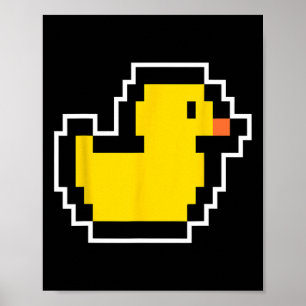 Poster Pixel Little Duck 80s Vidéo Jeu Costume Halloween
