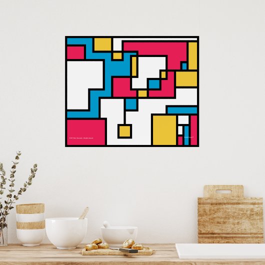 Poster Pixel-Plasticisme (Cuisine)