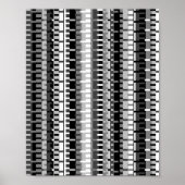 Poster Pixelated Mathematical Pattern  (Devant)