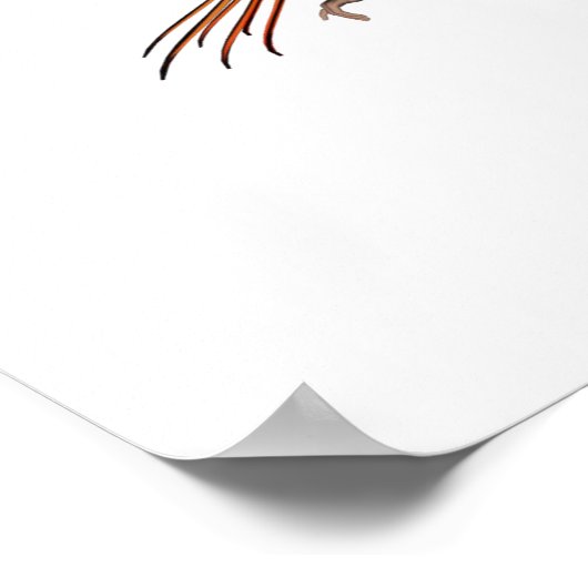 Poster Pixie 3D pour papillon Monarque orange - Fée 1 (Coin)