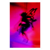 Poster Pixie dansant en rose (Devant)
