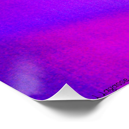 Poster Pixie dansant en rose (Coin)