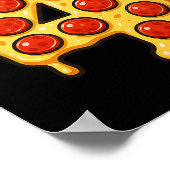 Poster Pizza 4e anniversaire 4 ans Vieux Casquette de fêt (Coin)