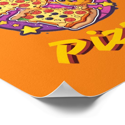 Poster Pizza à l'ananas (Coin)