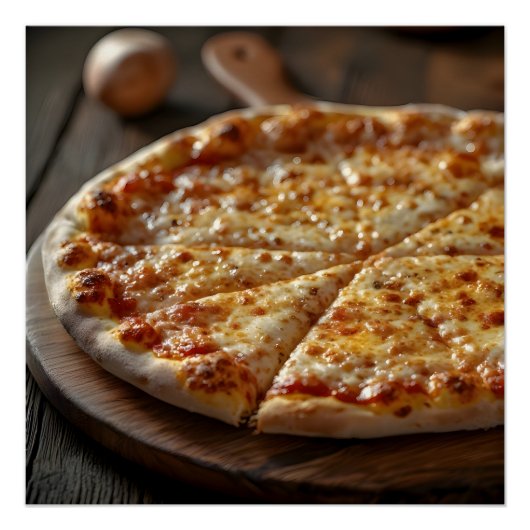 Poster Pizza au fromage (Devant)