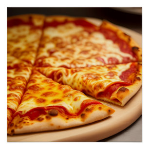 Poster Pizza au fromage
