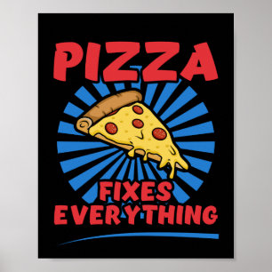 Poster Pizza - Conception amusante de devis pour pizza