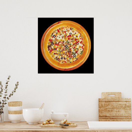 Poster Pizza Deluxe (Cuisine)