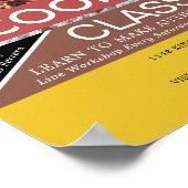 Poster Pizza fraîche, classes de Cuisines Publicité (Coin)