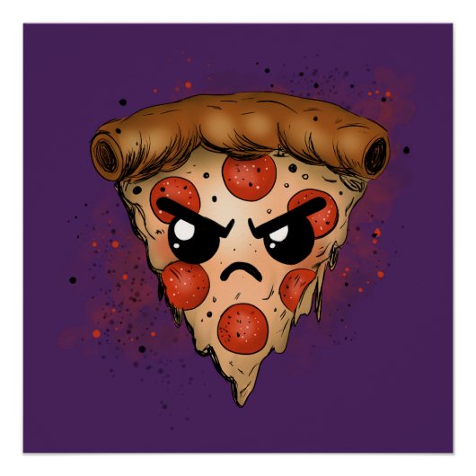 Poster Pizza grumeux (Devant)