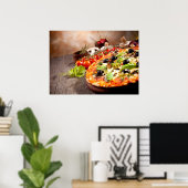 Poster pizza italienne fraîche (Bureau à domicile)