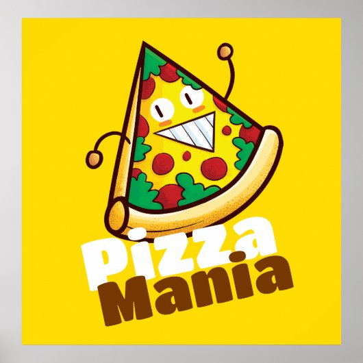 Poster Pizza Mania sur mesure (Devant)