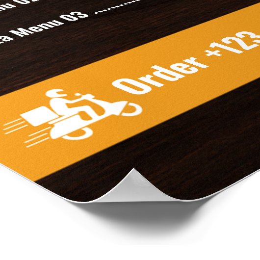 Poster Pizza Menu pizzeria Menu Restaurant Menu (Coin)