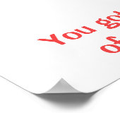 Poster Pizza mignonne de mon coeur Pun Amour Humour (Coin)