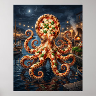 Poster Pizza Octopus Havre