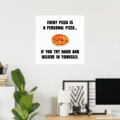 Poster Pizza personnelle (Bureau à domicile)