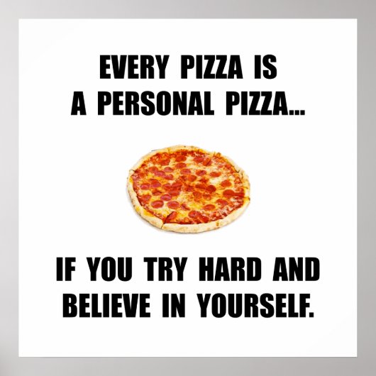 Poster Pizza personnelle (Devant)