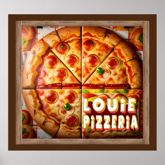 Poster Pizza Pizzeria Design (Devant)