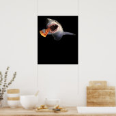 Poster Pizza pour manger des requins | Amateurs de requin (Cuisine)