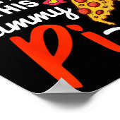 Poster Pizza Pun De Jour National Funny Enseignant Math E (Coin)