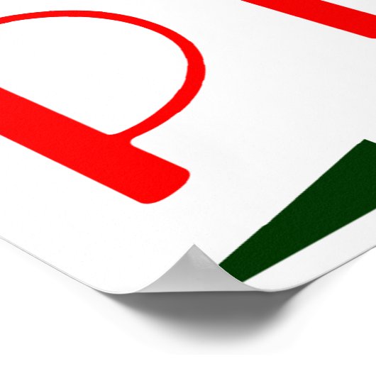 Poster pizza rétro (Coin)