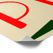 Poster pizza rétro (Coin)