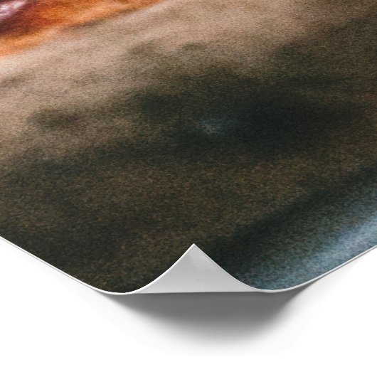 Poster Pizza Salami italienne (Coin)