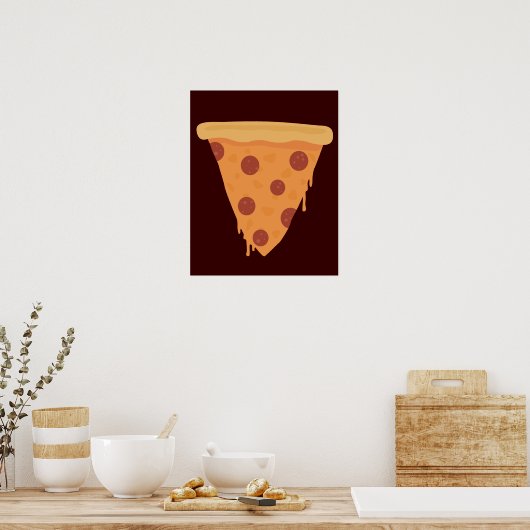 Poster Pizza Slice (Cuisine)