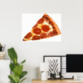 Poster Pizza tranchée de SlipperyJoe's pepperoni fromage (Bureau à domicile)