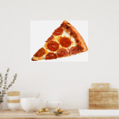 Poster Pizza tranchée de SlipperyJoe's pepperoni fromage (Cuisine)