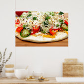 Poster Pizza végétale gourmande (Cuisine)