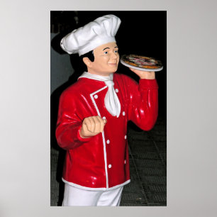 Poster Pizza Waiter