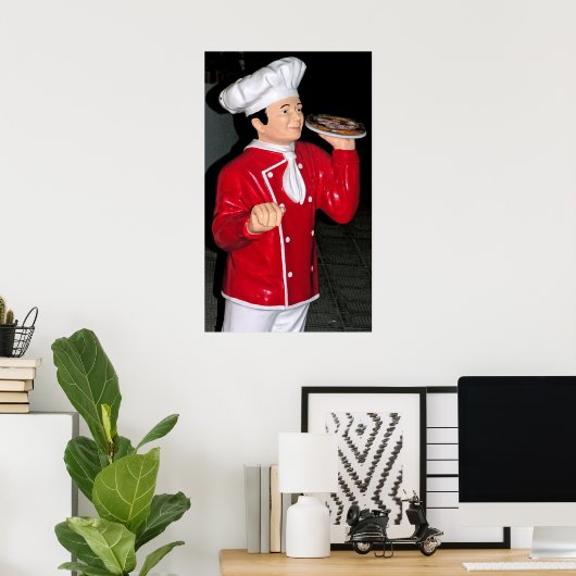 Poster Pizza Waiter (Bureau à domicile)