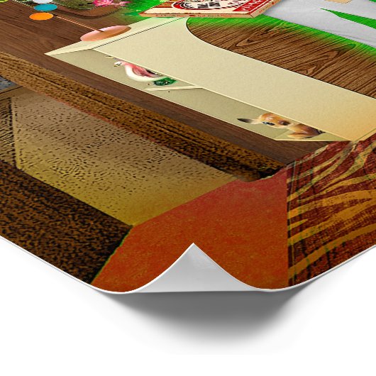 Poster Pizza Zucchini (Coin)