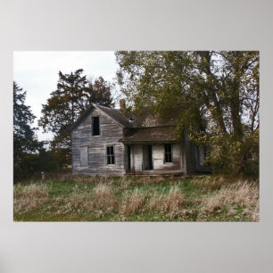 Poster Place de ferme d'Abanded le Dakota du Sud