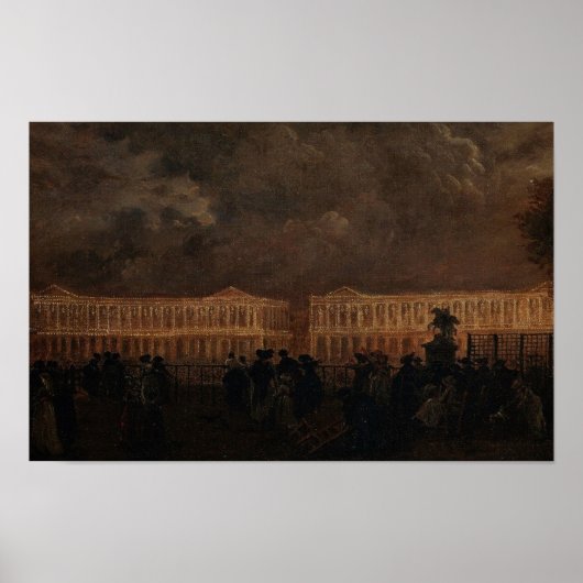 Poster Place de la Concorde, 1781 (Devant)