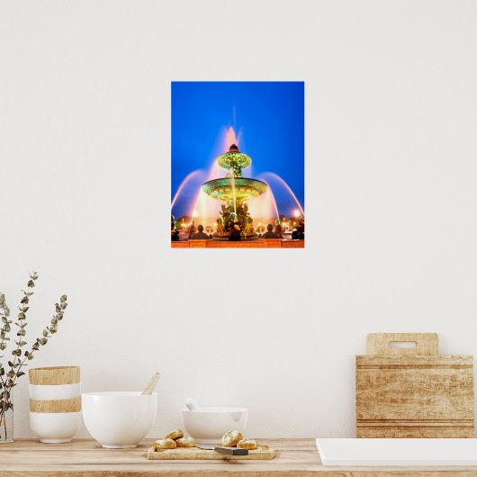 Poster Place de la Concorde, Paris (Cuisine)